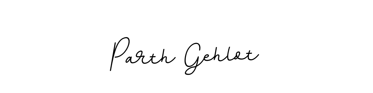 Create a beautiful signature design for name Parth Gehlot. With this signature (BallpointsItalic-DORy9) fonts, you can make a handwritten signature for free. Parth Gehlot signature style 11 images and pictures png