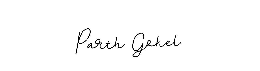 Parth Gohel stylish signature style. Best Handwritten Sign (BallpointsItalic-DORy9) for my name. Handwritten Signature Collection Ideas for my name Parth Gohel. Parth Gohel signature style 11 images and pictures png