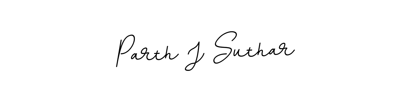 It looks lik you need a new signature style for name Parth J Suthar. Design unique handwritten (BallpointsItalic-DORy9) signature with our free signature maker in just a few clicks. Parth J Suthar signature style 11 images and pictures png