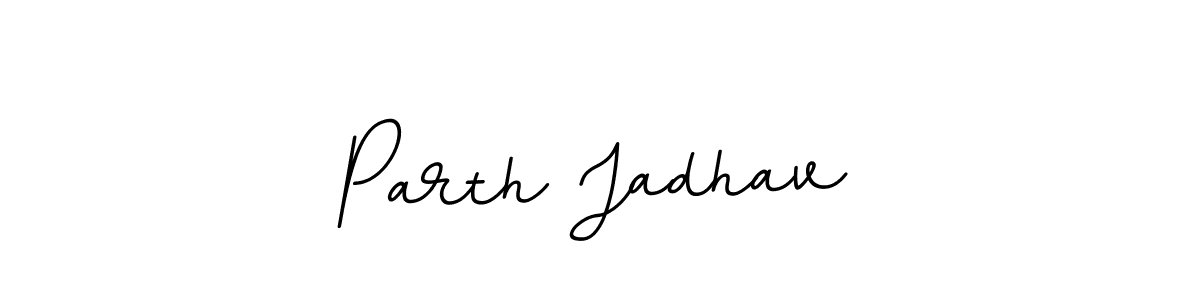 if you are searching for the best signature style for your name Parth Jadhav. so please give up your signature search. here we have designed multiple signature styles  using BallpointsItalic-DORy9. Parth Jadhav signature style 11 images and pictures png