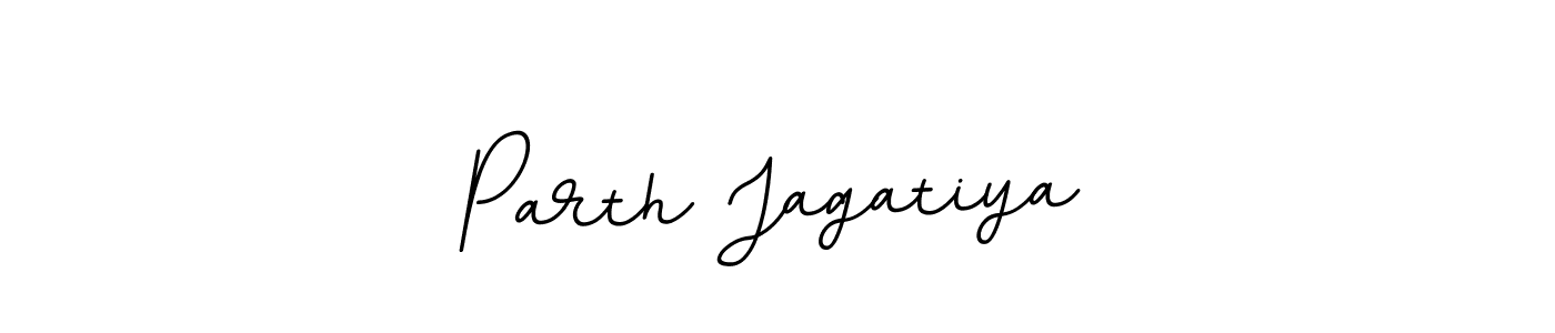 Design your own signature with our free online signature maker. With this signature software, you can create a handwritten (BallpointsItalic-DORy9) signature for name Parth Jagatiya. Parth Jagatiya signature style 11 images and pictures png