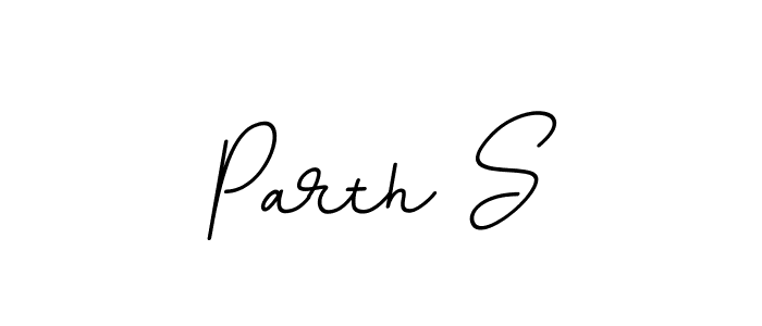 Create a beautiful signature design for name Parth S. With this signature (BallpointsItalic-DORy9) fonts, you can make a handwritten signature for free. Parth S signature style 11 images and pictures png