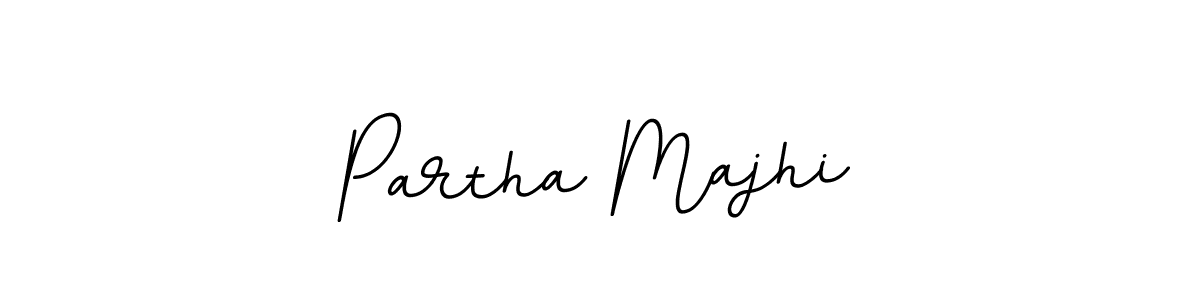 How to make Partha Majhi name signature. Use BallpointsItalic-DORy9 style for creating short signs online. This is the latest handwritten sign. Partha Majhi signature style 11 images and pictures png