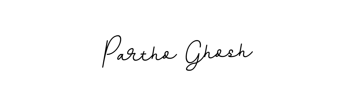 Use a signature maker to create a handwritten signature online. With this signature software, you can design (BallpointsItalic-DORy9) your own signature for name Partho Ghosh. Partho Ghosh signature style 11 images and pictures png