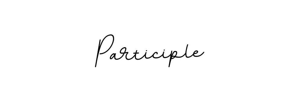 You should practise on your own different ways (BallpointsItalic-DORy9) to write your name (Participle) in signature. don't let someone else do it for you. Participle signature style 11 images and pictures png