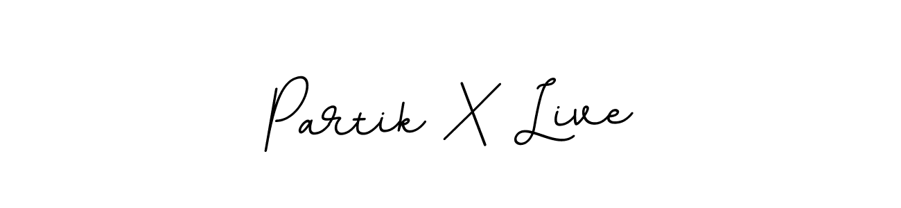 BallpointsItalic-DORy9 is a professional signature style that is perfect for those who want to add a touch of class to their signature. It is also a great choice for those who want to make their signature more unique. Get Partik X Live name to fancy signature for free. Partik X Live signature style 11 images and pictures png