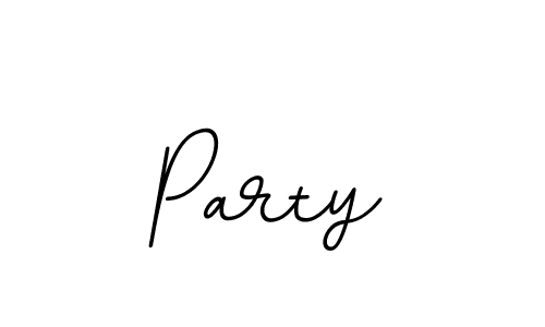 How to make Party signature? BallpointsItalic-DORy9 is a professional autograph style. Create handwritten signature for Party name. Party signature style 11 images and pictures png