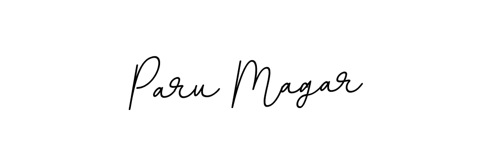 It looks lik you need a new signature style for name Paru Magar. Design unique handwritten (BallpointsItalic-DORy9) signature with our free signature maker in just a few clicks. Paru Magar signature style 11 images and pictures png