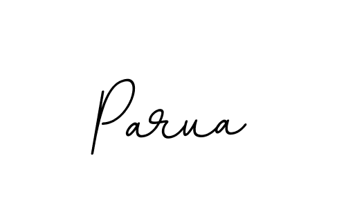 Make a beautiful signature design for name Parua. With this signature (BallpointsItalic-DORy9) style, you can create a handwritten signature for free. Parua signature style 11 images and pictures png