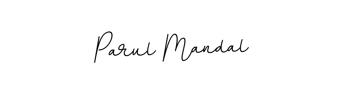 You should practise on your own different ways (BallpointsItalic-DORy9) to write your name (Parul Mandal) in signature. don't let someone else do it for you. Parul Mandal signature style 11 images and pictures png