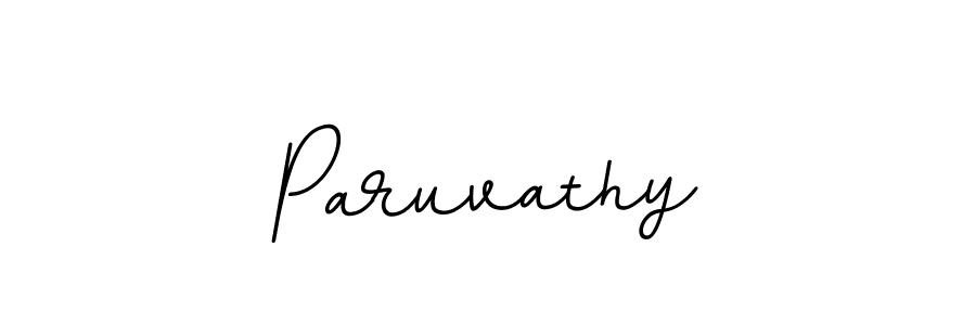 Make a beautiful signature design for name Paruvathy. With this signature (BallpointsItalic-DORy9) style, you can create a handwritten signature for free. Paruvathy signature style 11 images and pictures png