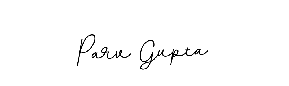 How to make Parv Gupta name signature. Use BallpointsItalic-DORy9 style for creating short signs online. This is the latest handwritten sign. Parv Gupta signature style 11 images and pictures png