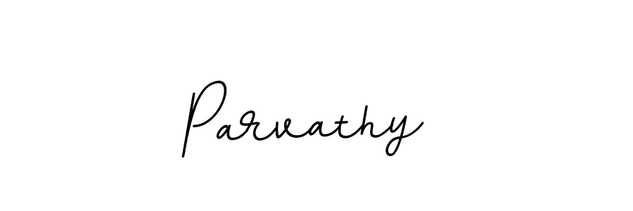 Create a beautiful signature design for name Parvathy . With this signature (BallpointsItalic-DORy9) fonts, you can make a handwritten signature for free. Parvathy  signature style 11 images and pictures png