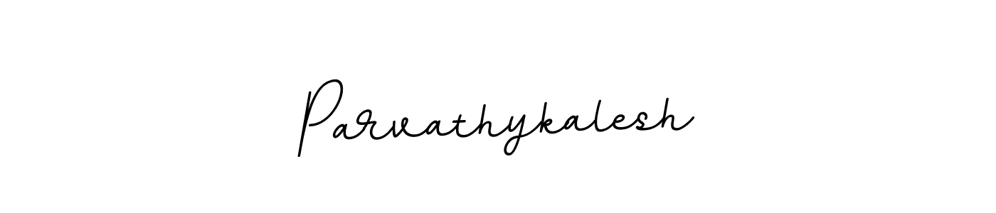 The best way (BallpointsItalic-DORy9) to make a short signature is to pick only two or three words in your name. The name Parvathykalesh include a total of six letters. For converting this name. Parvathykalesh signature style 11 images and pictures png