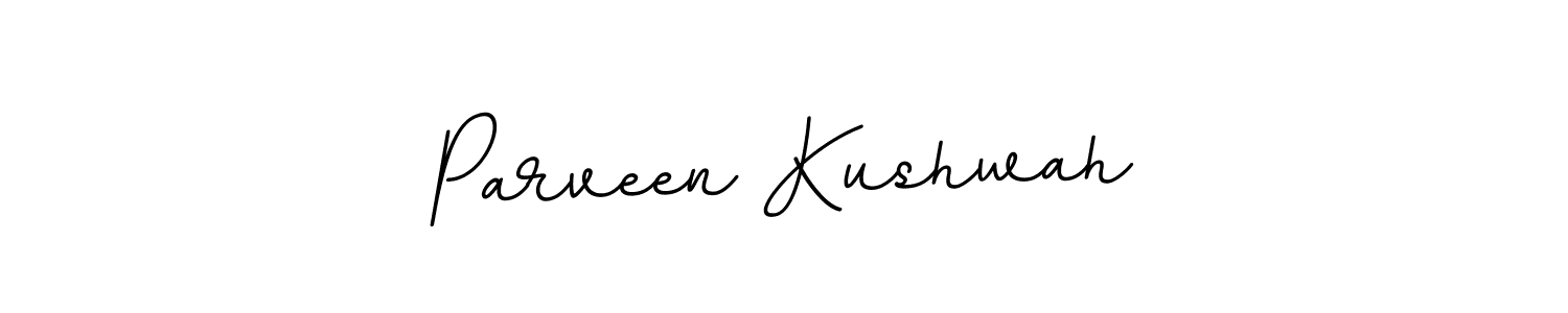 The best way (BallpointsItalic-DORy9) to make a short signature is to pick only two or three words in your name. The name Parveen Kushwah include a total of six letters. For converting this name. Parveen Kushwah signature style 11 images and pictures png