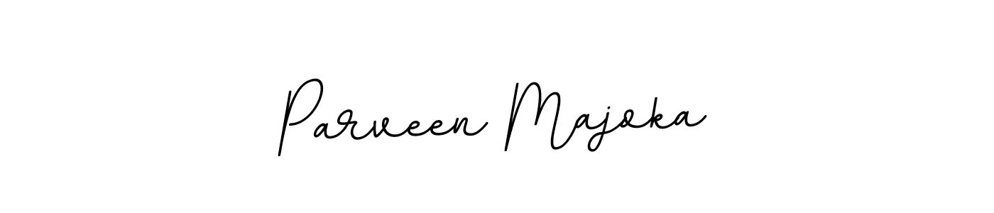 if you are searching for the best signature style for your name Parveen Majoka. so please give up your signature search. here we have designed multiple signature styles  using BallpointsItalic-DORy9. Parveen Majoka signature style 11 images and pictures png