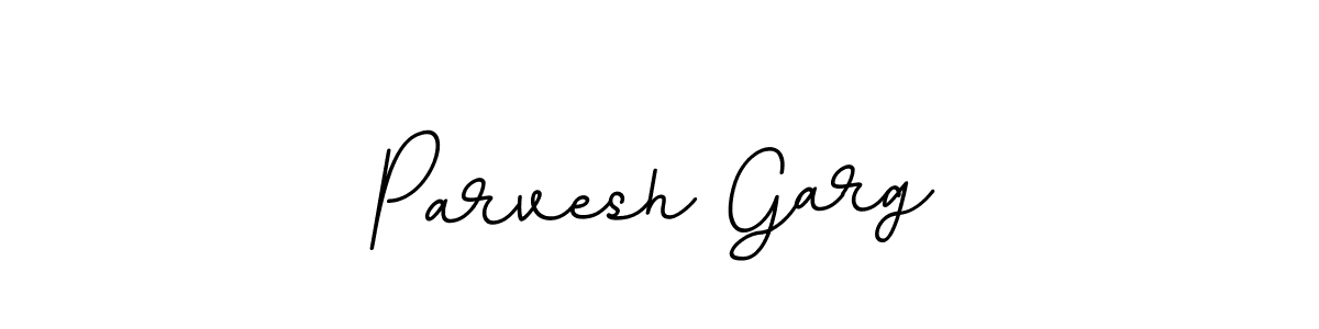 Design your own signature with our free online signature maker. With this signature software, you can create a handwritten (BallpointsItalic-DORy9) signature for name Parvesh Garg. Parvesh Garg signature style 11 images and pictures png