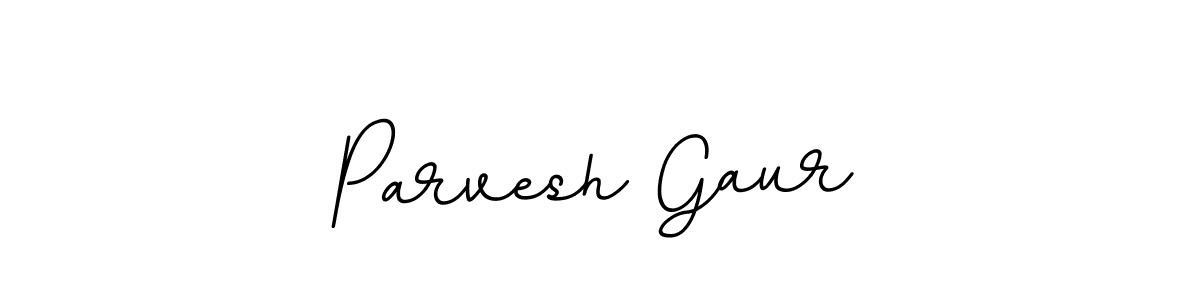 Design your own signature with our free online signature maker. With this signature software, you can create a handwritten (BallpointsItalic-DORy9) signature for name Parvesh Gaur. Parvesh Gaur signature style 11 images and pictures png