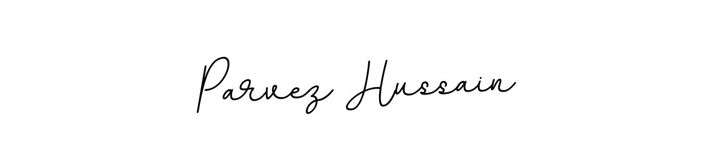 Make a beautiful signature design for name Parvez Hussain. With this signature (BallpointsItalic-DORy9) style, you can create a handwritten signature for free. Parvez Hussain signature style 11 images and pictures png