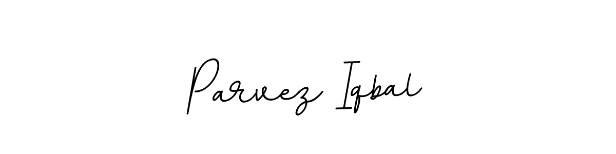 Create a beautiful signature design for name Parvez Iqbal. With this signature (BallpointsItalic-DORy9) fonts, you can make a handwritten signature for free. Parvez Iqbal signature style 11 images and pictures png