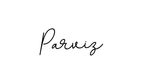 Create a beautiful signature design for name Parviz. With this signature (BallpointsItalic-DORy9) fonts, you can make a handwritten signature for free. Parviz signature style 11 images and pictures png