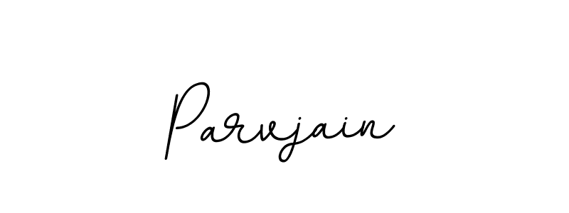 Parvjain stylish signature style. Best Handwritten Sign (BallpointsItalic-DORy9) for my name. Handwritten Signature Collection Ideas for my name Parvjain. Parvjain signature style 11 images and pictures png