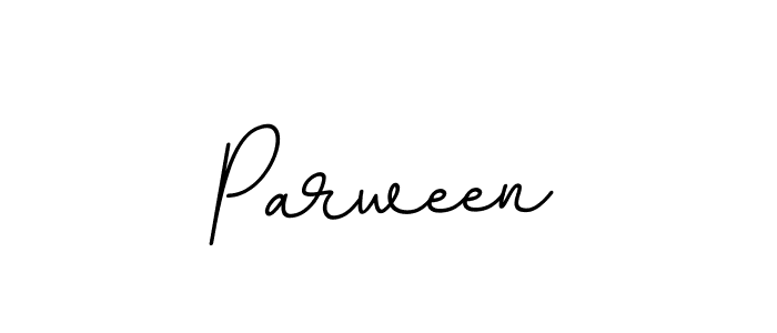 The best way (BallpointsItalic-DORy9) to make a short signature is to pick only two or three words in your name. The name Parween include a total of six letters. For converting this name. Parween signature style 11 images and pictures png