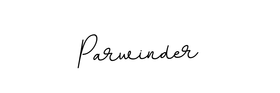 Make a beautiful signature design for name Parwinder. With this signature (BallpointsItalic-DORy9) style, you can create a handwritten signature for free. Parwinder signature style 11 images and pictures png