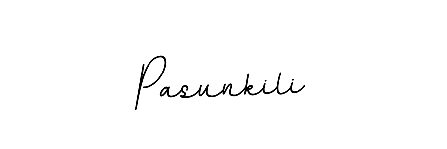 Design your own signature with our free online signature maker. With this signature software, you can create a handwritten (BallpointsItalic-DORy9) signature for name Pasunkili. Pasunkili signature style 11 images and pictures png