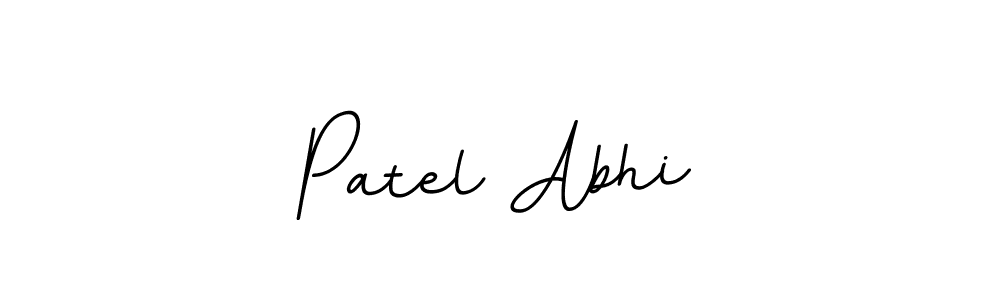 Create a beautiful signature design for name Patel Abhi. With this signature (BallpointsItalic-DORy9) fonts, you can make a handwritten signature for free. Patel Abhi signature style 11 images and pictures png