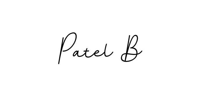 Patel B stylish signature style. Best Handwritten Sign (BallpointsItalic-DORy9) for my name. Handwritten Signature Collection Ideas for my name Patel B. Patel B signature style 11 images and pictures png