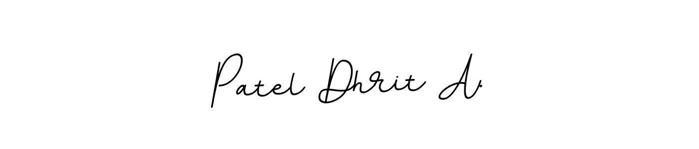 Patel Dhrit A. stylish signature style. Best Handwritten Sign (BallpointsItalic-DORy9) for my name. Handwritten Signature Collection Ideas for my name Patel Dhrit A.. Patel Dhrit A. signature style 11 images and pictures png