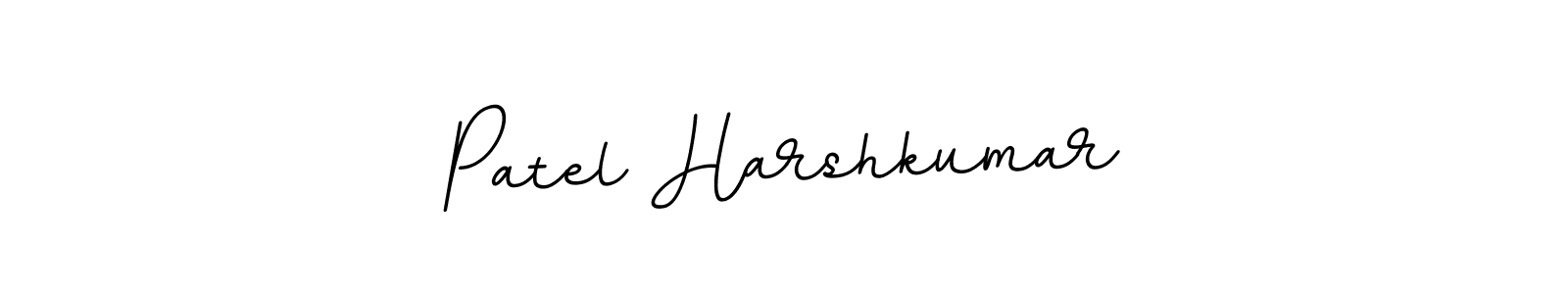 Create a beautiful signature design for name Patel Harshkumar. With this signature (BallpointsItalic-DORy9) fonts, you can make a handwritten signature for free. Patel Harshkumar signature style 11 images and pictures png