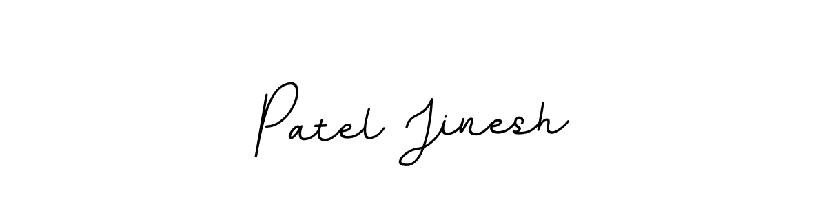Make a beautiful signature design for name Patel Jinesh. With this signature (BallpointsItalic-DORy9) style, you can create a handwritten signature for free. Patel Jinesh signature style 11 images and pictures png