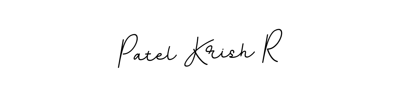 BallpointsItalic-DORy9 is a professional signature style that is perfect for those who want to add a touch of class to their signature. It is also a great choice for those who want to make their signature more unique. Get Patel Krish R name to fancy signature for free. Patel Krish R signature style 11 images and pictures png