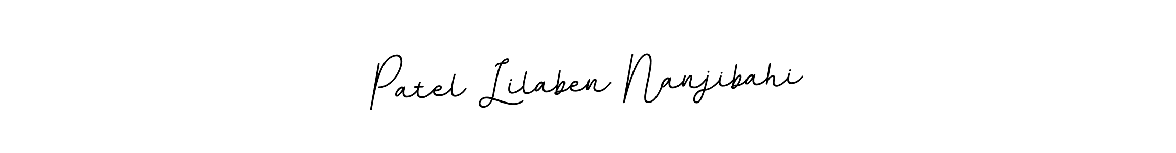 Create a beautiful signature design for name Patel Lilaben Nanjibahi. With this signature (BallpointsItalic-DORy9) fonts, you can make a handwritten signature for free. Patel Lilaben Nanjibahi signature style 11 images and pictures png
