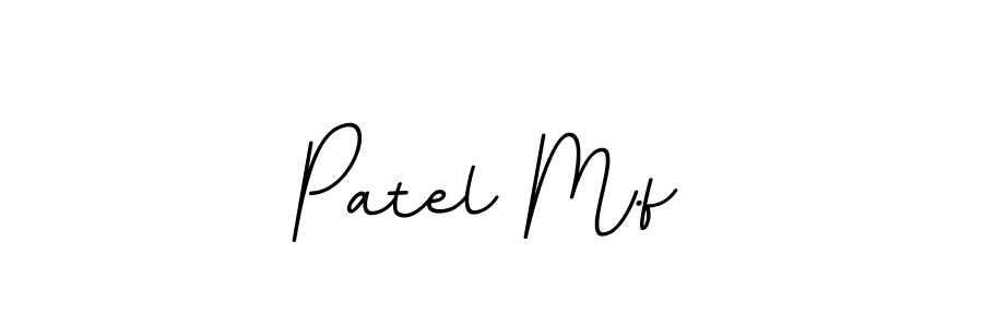 Use a signature maker to create a handwritten signature online. With this signature software, you can design (BallpointsItalic-DORy9) your own signature for name Patel M.f. Patel M.f signature style 11 images and pictures png
