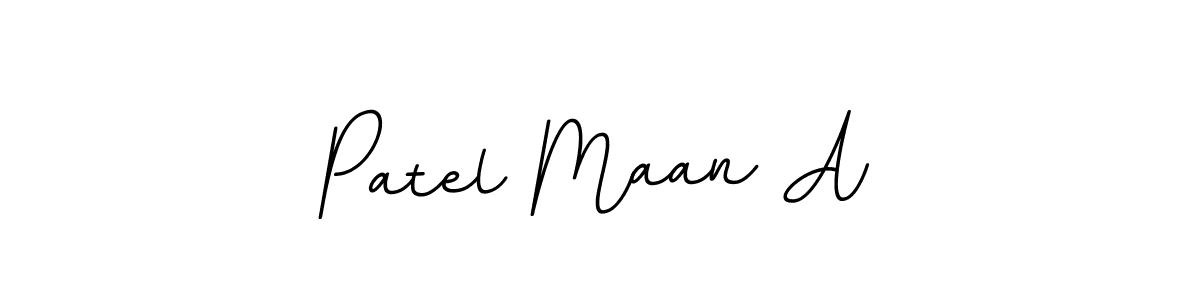 Patel Maan A stylish signature style. Best Handwritten Sign (BallpointsItalic-DORy9) for my name. Handwritten Signature Collection Ideas for my name Patel Maan A. Patel Maan A signature style 11 images and pictures png