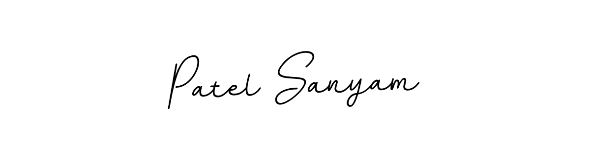 The best way (BallpointsItalic-DORy9) to make a short signature is to pick only two or three words in your name. The name Patel Sanyam include a total of six letters. For converting this name. Patel Sanyam signature style 11 images and pictures png