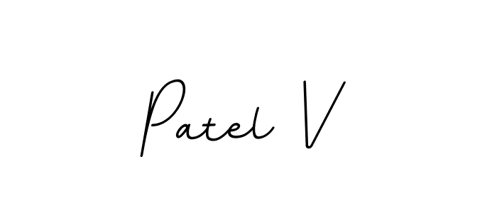 Create a beautiful signature design for name Patel V. With this signature (BallpointsItalic-DORy9) fonts, you can make a handwritten signature for free. Patel V signature style 11 images and pictures png