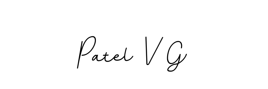 Patel V G stylish signature style. Best Handwritten Sign (BallpointsItalic-DORy9) for my name. Handwritten Signature Collection Ideas for my name Patel V G. Patel V G signature style 11 images and pictures png