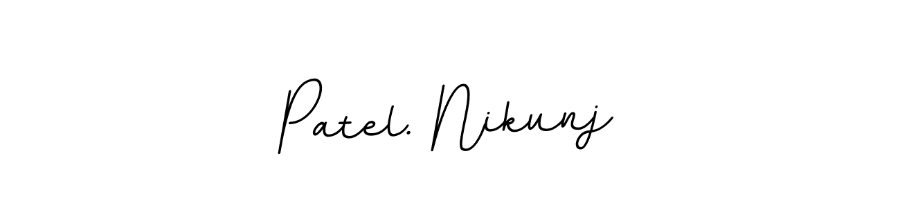 How to make Patel. Nikunj name signature. Use BallpointsItalic-DORy9 style for creating short signs online. This is the latest handwritten sign. Patel. Nikunj signature style 11 images and pictures png