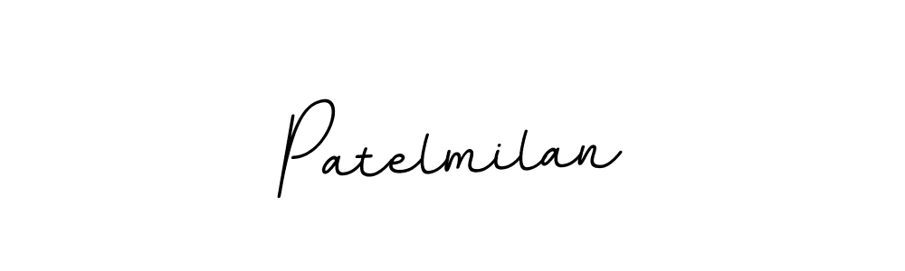 Make a beautiful signature design for name Patelmilan. With this signature (BallpointsItalic-DORy9) style, you can create a handwritten signature for free. Patelmilan signature style 11 images and pictures png