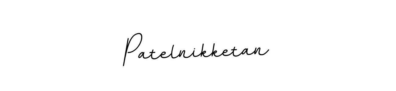 How to make Patelnikketan name signature. Use BallpointsItalic-DORy9 style for creating short signs online. This is the latest handwritten sign. Patelnikketan signature style 11 images and pictures png