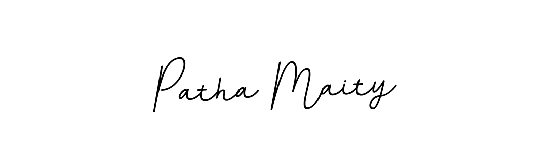 Patha Maity stylish signature style. Best Handwritten Sign (BallpointsItalic-DORy9) for my name. Handwritten Signature Collection Ideas for my name Patha Maity. Patha Maity signature style 11 images and pictures png