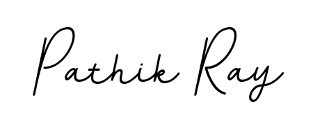 The BallpointsItalic-DORy9 typeface gives name Pathik Ray a refined look. Suitable for certificates, diplomas, and official verification. Pathik Ray signature style 11 images and pictures png