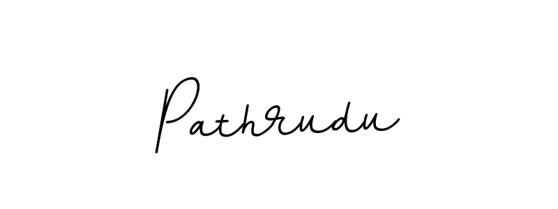 It looks lik you need a new signature style for name Pathrudu. Design unique handwritten (BallpointsItalic-DORy9) signature with our free signature maker in just a few clicks. Pathrudu signature style 11 images and pictures png