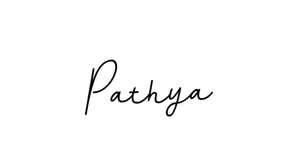 You should practise on your own different ways (BallpointsItalic-DORy9) to write your name (Pathya) in signature. don't let someone else do it for you. Pathya signature style 11 images and pictures png