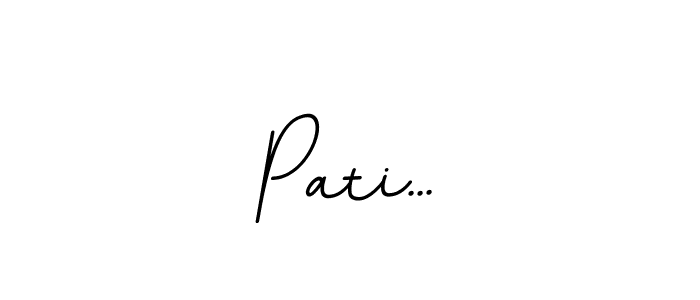 Create a beautiful signature design for name Pati.... With this signature (BallpointsItalic-DORy9) fonts, you can make a handwritten signature for free. Pati... signature style 11 images and pictures png