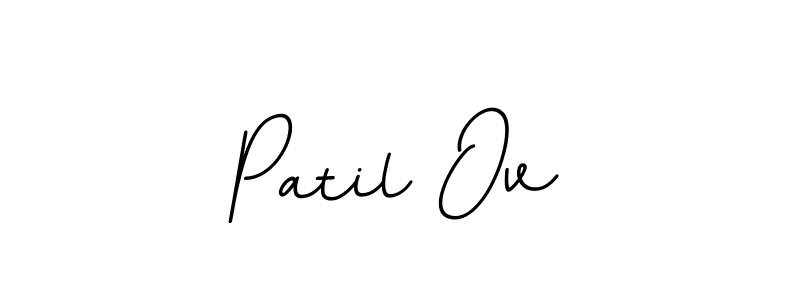 Patil Ov stylish signature style. Best Handwritten Sign (BallpointsItalic-DORy9) for my name. Handwritten Signature Collection Ideas for my name Patil Ov. Patil Ov signature style 11 images and pictures png